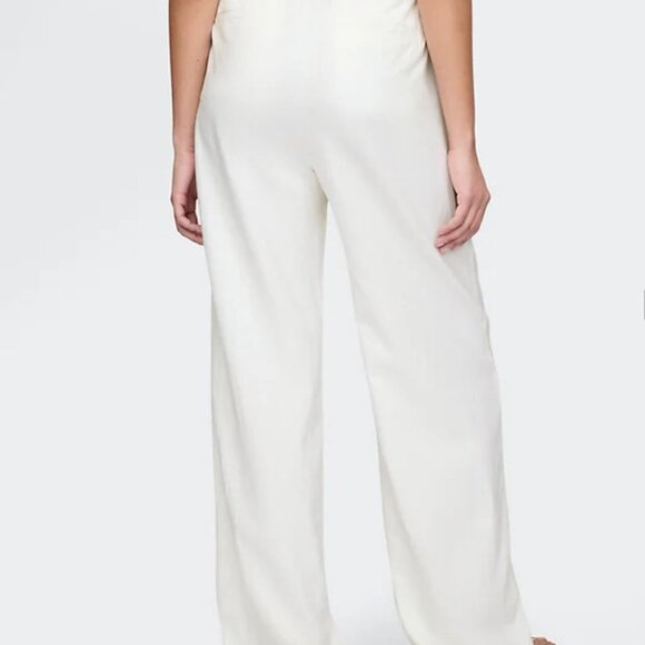 365 High Rise Linen-Blend Trousers | New Off White | Size 4 | NWT | GAP - Picture 3 of 6